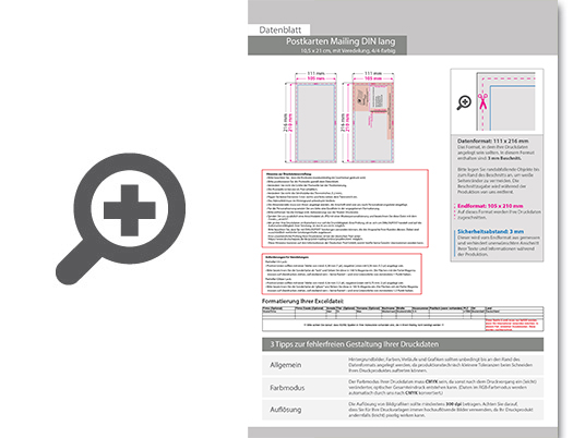 Product Bild postkarten-mailing_din_lang_(10_5_cm_x_21_0_cm)_mit_partieller_glitzer-lack-veredelung