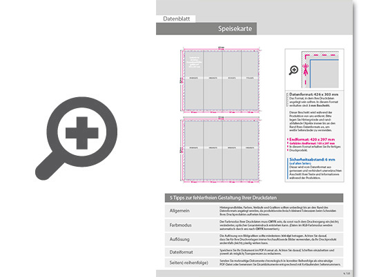 Product Bild speisekarte__gefalzt_auf_10_5_cm_x_29_7_cm__8-seiter_(doppelparallelfalz)