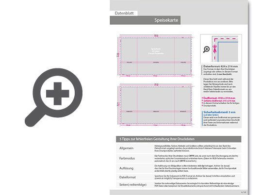 Product Bild speisekarte__gefalzt_auf_quadrat_21_0_cm_x_21_0_cm__6-seiter_(2-bruch_fensterfalz)